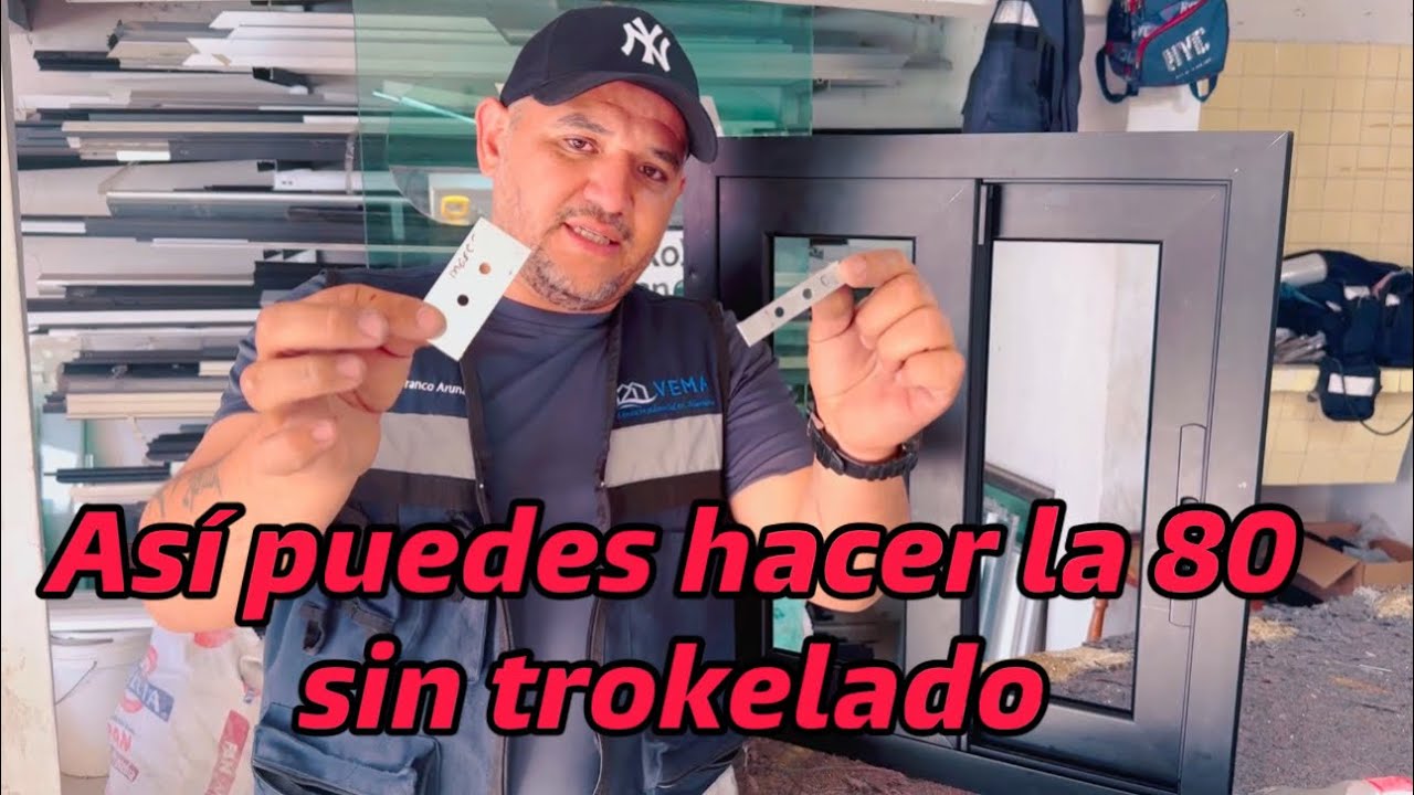Ventana española  80 sin trokel