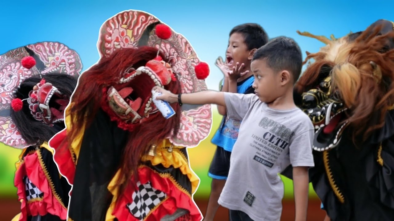 Rambut Barongan Merah di Cat Merah Agar Lebih Galak || Barongan Santer