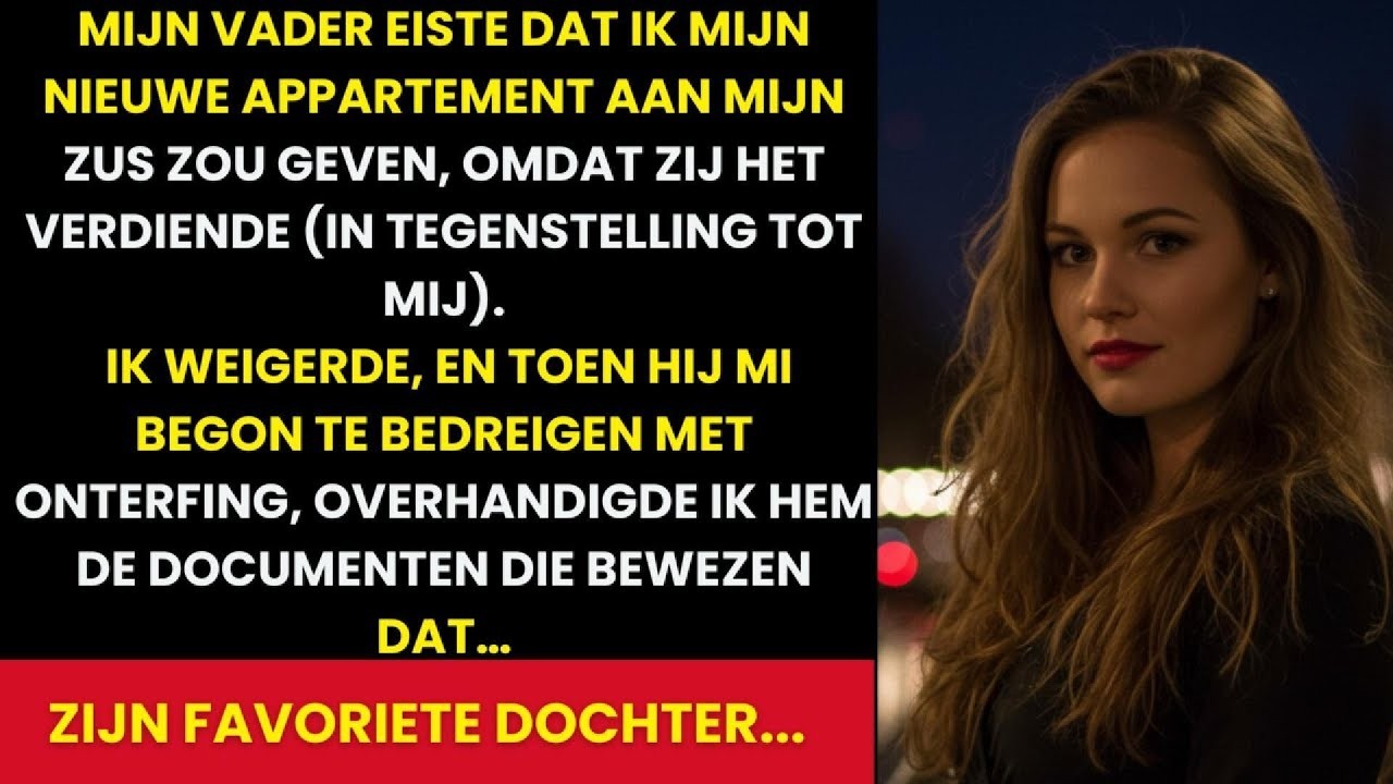 Mijn Vader Eiste Dat Ik Mijn Nieuwe Appartement Aan Mijn Zus Gaf, Zij Verdiende Het. Dus Weigerde Ik