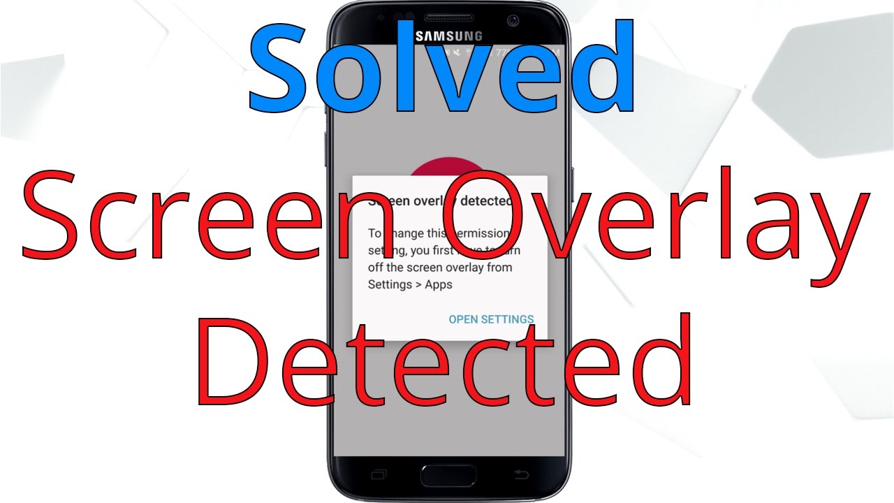 How to Fix Screen Overlay Detected | Android 6.0 All Phones