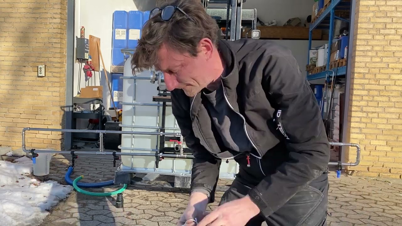 Sprøjteudstyr til udlægning af Ice and Dust away