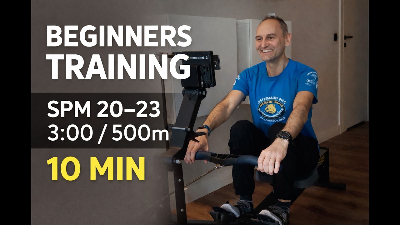 Wiosłowanie dla początkujących | 10 minut spokojnego treningu (SPM 20–23) / Beginners Rowing Workout