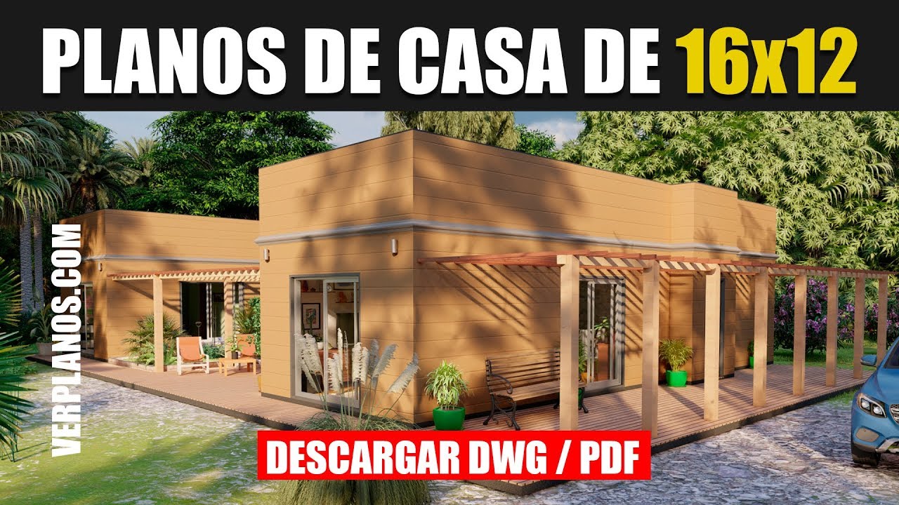 ✅ БЕСПЛАТНЫЕ планы домов! 4 спальни, 1 этаж ➜ (DWG / PDF)