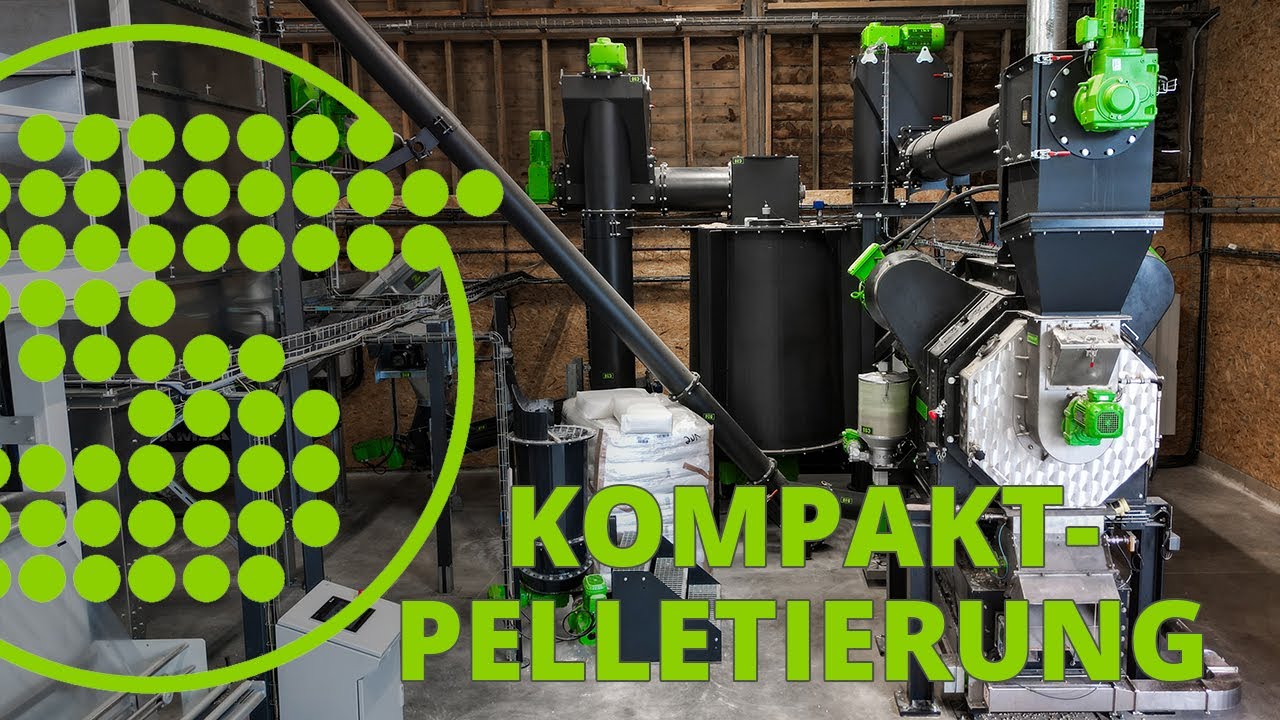 Kompakte Pelletierlösung für Holzpellets - Kleinanlage in Frankreich