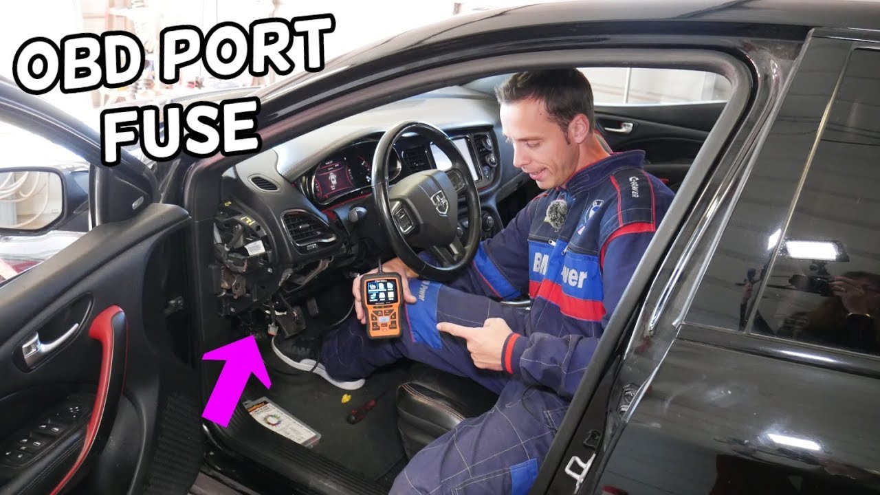 DODGE DART OBD PORT FUSE LOCATION REPLACEMENT. OBD PORT SCANNER NOT WORKING