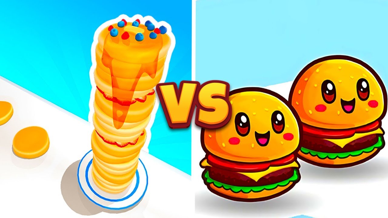 Food Run vs Pancake rush 🍋🍊🍋🍌🍉 All New Max Update Mobile Gameplay WE21