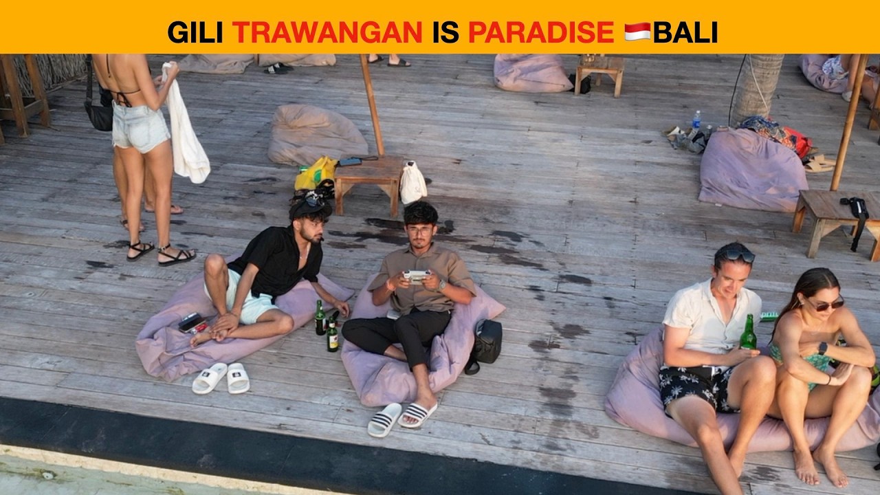 🇮🇩GILI TRAWANGAN Is PARADISE BALI#bali #travel #gilitrawangan #indonesia #backpacking #island
