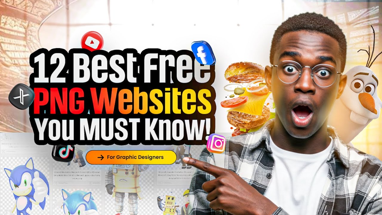 Must-See! 🚀 12 Free PNG Websites for High-Quality Design Resources (No Background) &ndash; For Designers!