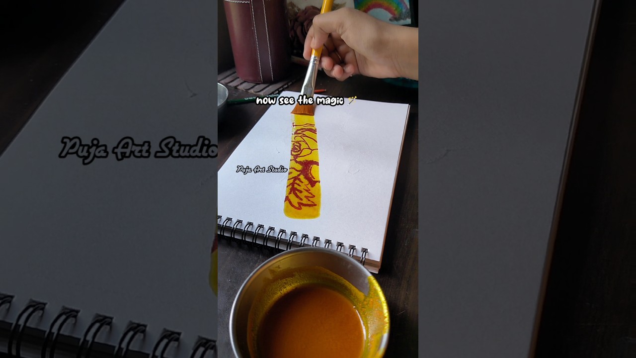 How to make Invisible Ink Drawing 🤯😱/ DIY Invisible Ink🖌️ #shorts #magic #invisible #trending #viral