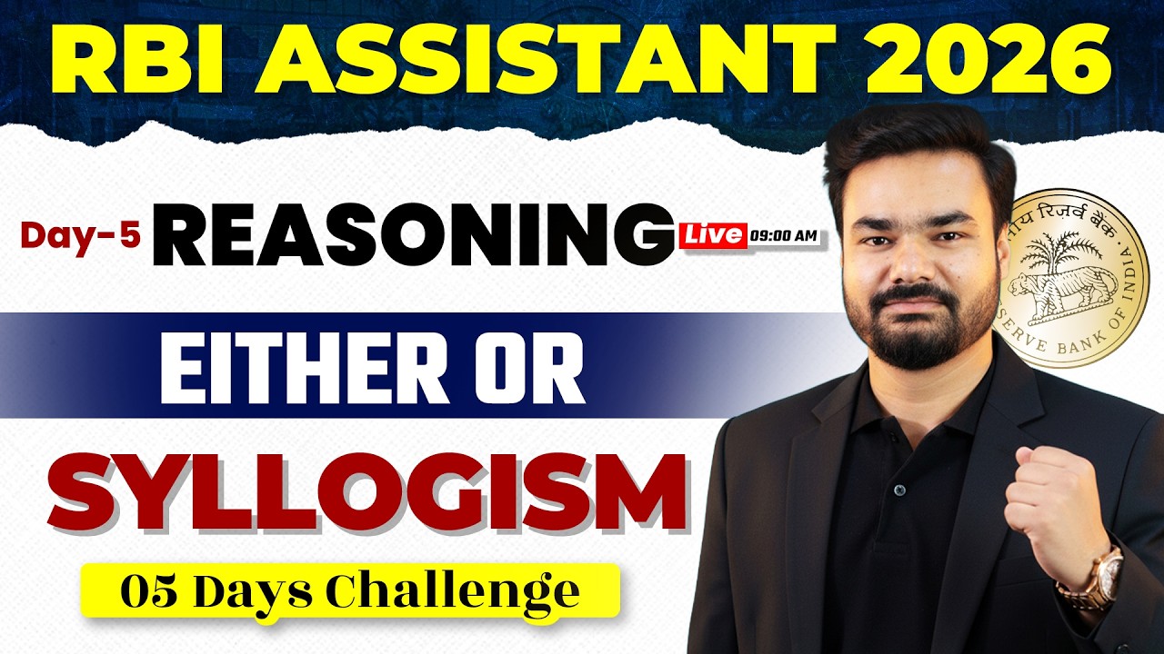 Rbi Assistant 2026 | Syllogism Reasoning | Syllogism Either or Case | RRBI Assistant Reasoning Class