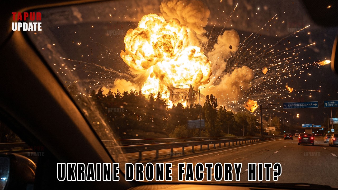 Russia Strikes Near Kyiv &mdash; Fire Point Drone Facility Hit?