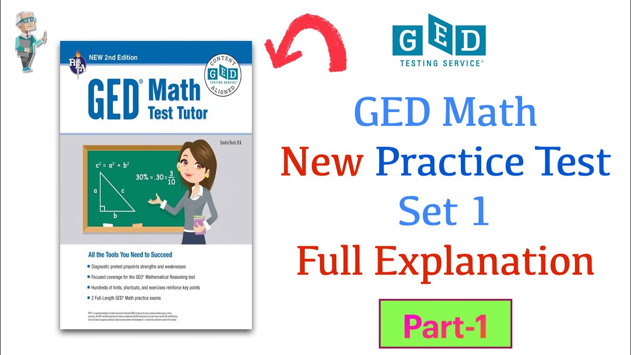 2024 NEW GED MATH PRACTICE TEST (Set-1) [Questions 1-24] Full Explanation