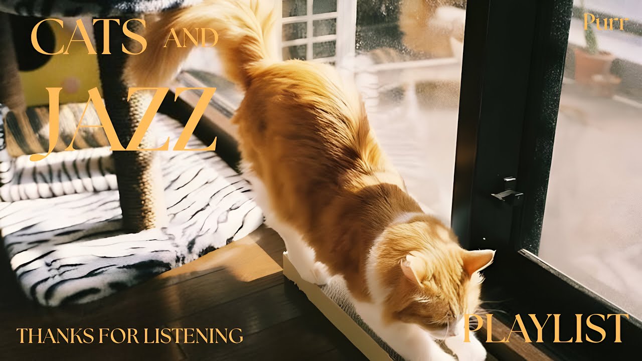 🎷 Jazz Music 🎧 | Cozy Relaxing Background with Cats