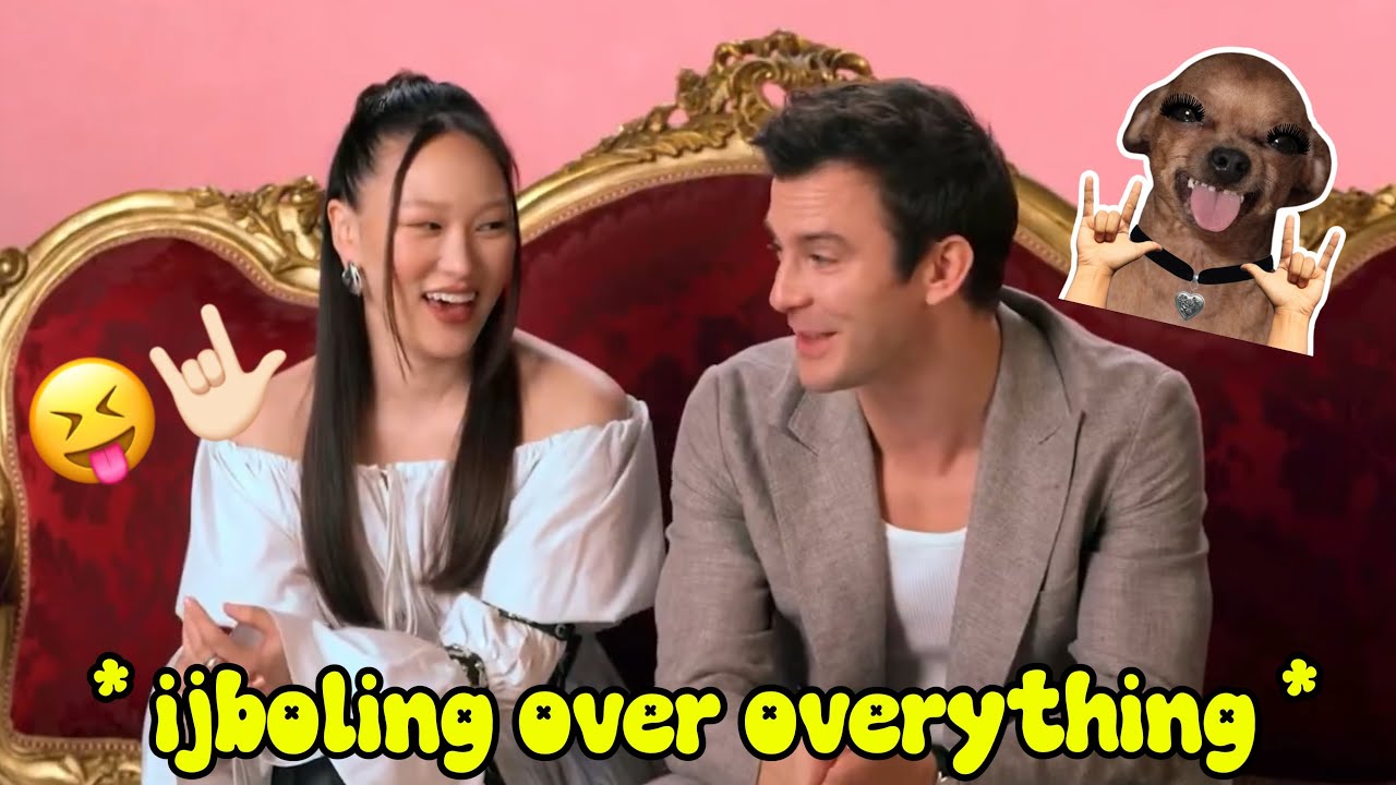 Yerin and luke crying laughing Dying during bridgerton season 4 promo for 8 minutes straight 