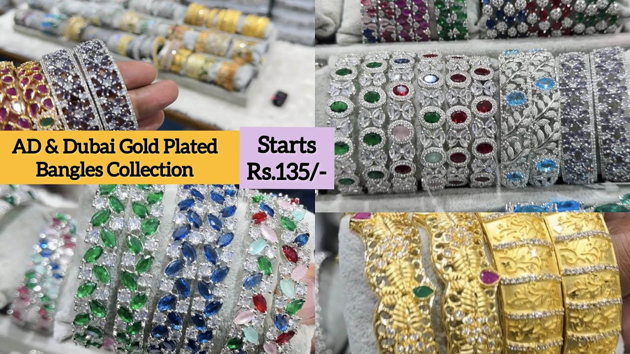 AD Bangles Wholesale Market in Delhi | Dubai Gold Plated Bangles Manufacturer #sadarbazar