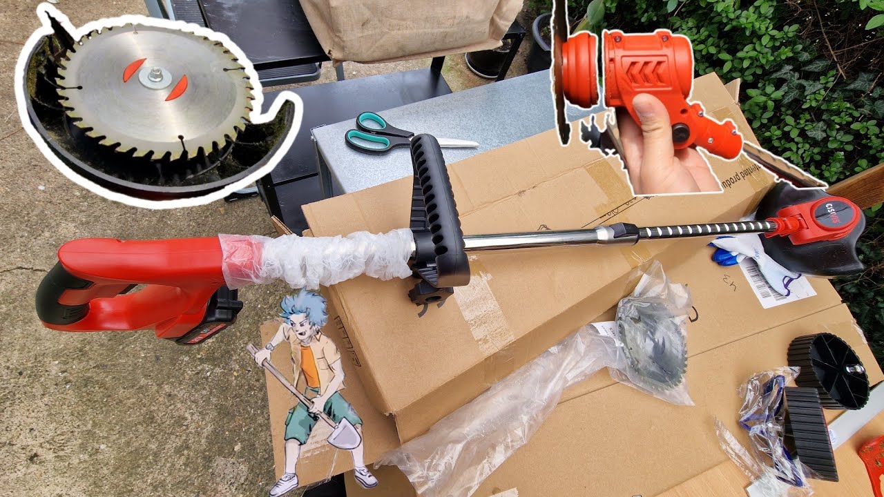 Cheap Ebay Grass Cutter / Strimmer Unboxing Demo #demo