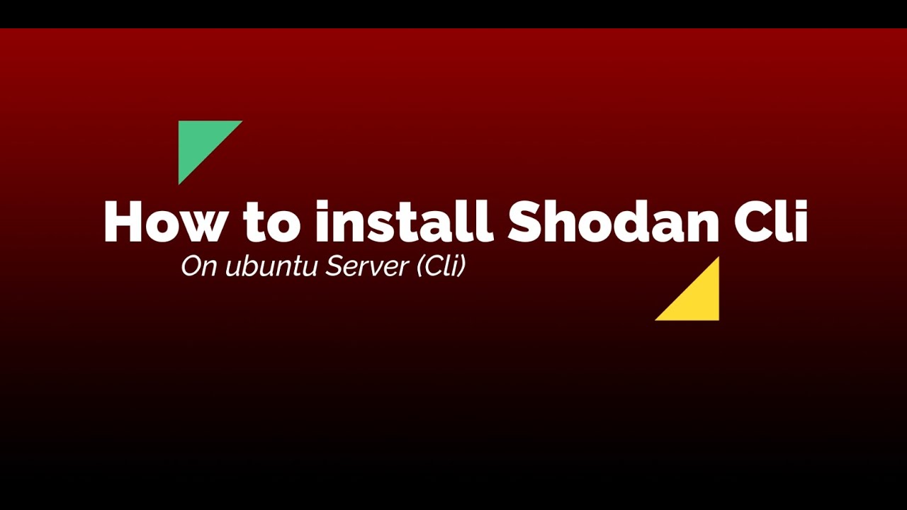 How to Install Shodan Cli Version | Shodan tutorial