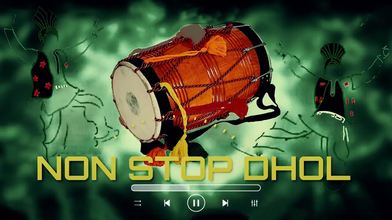 Dhol Non Stop Bhangra Beat | Punjabi Dhol Dholak Mix | Bhangra Folk beat 95 BPM | dhol loops punjabi