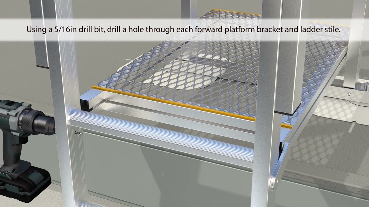 KATTCLIMB® RL35 3ft Walkway Platform Assembly Video