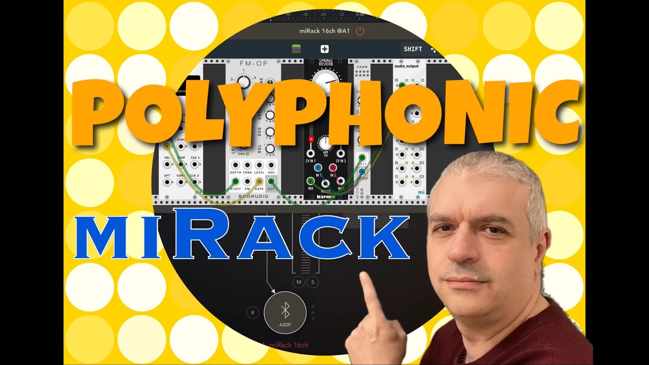 mifki miRack AUv3Host - Tutorial: It is now Polyphonic!!!! The dream has come true (Simple steps)
