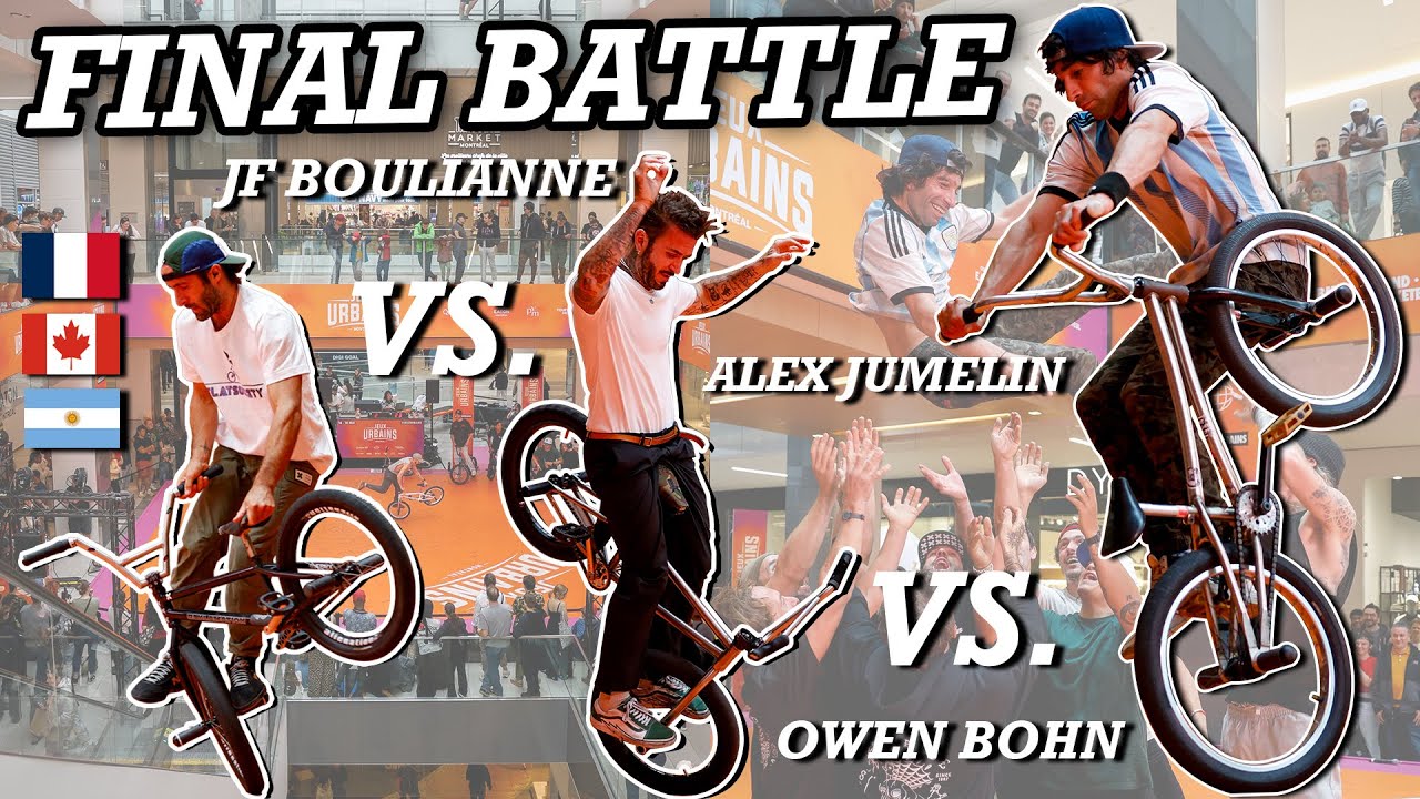 JEUX URBAINS 2025 3 way BMX FLATLAND BATTLE FINALS : Owen Bohn vs. Alex Jumelin vs. JF Boulianne