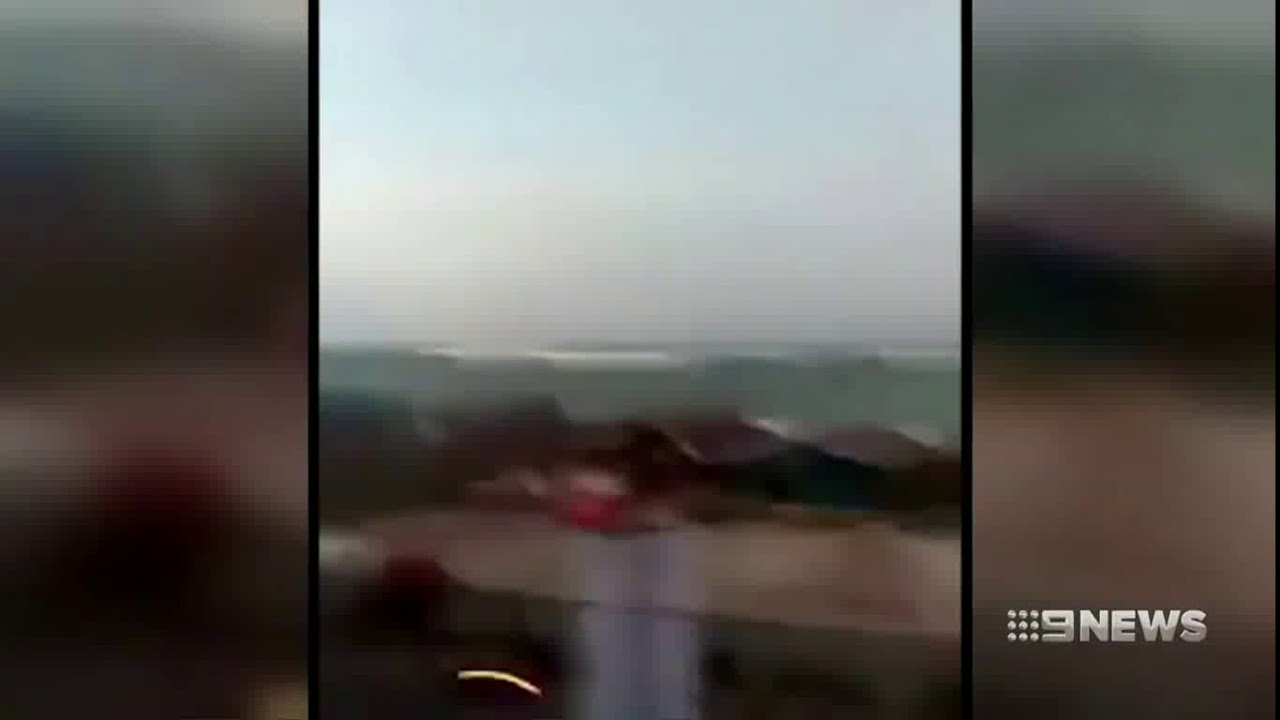 indonesia tsunami 2018 / CAM Video