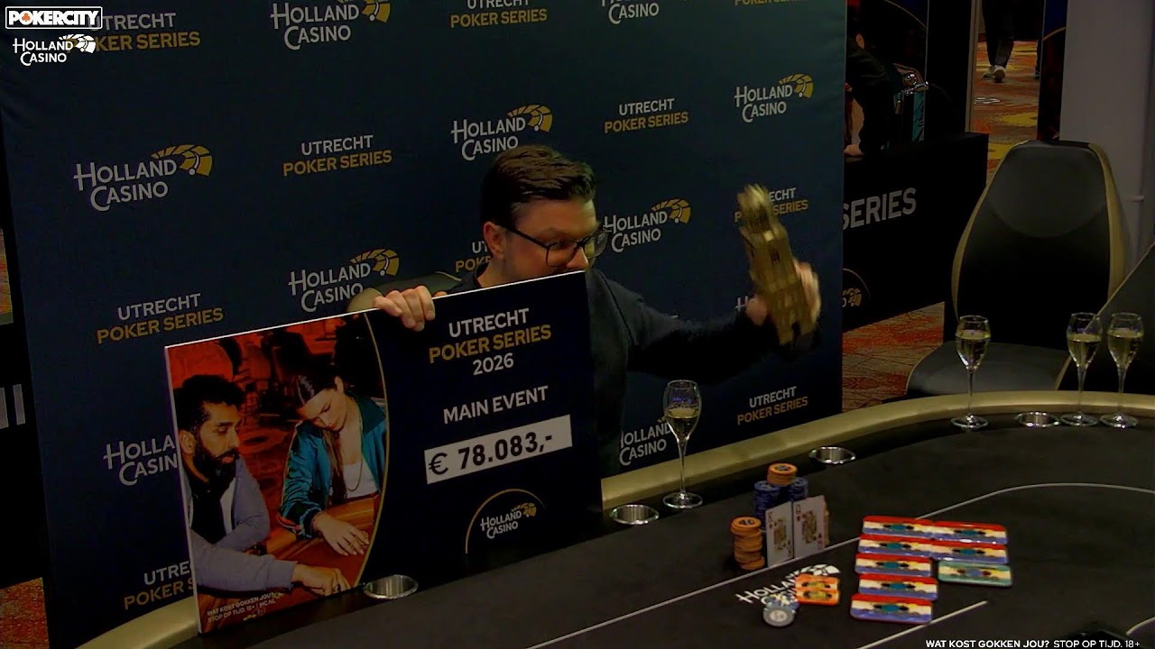 € 78.083 hoofdprijs! FT €790 Utrecht Poker Series (jan 2026 PT2)