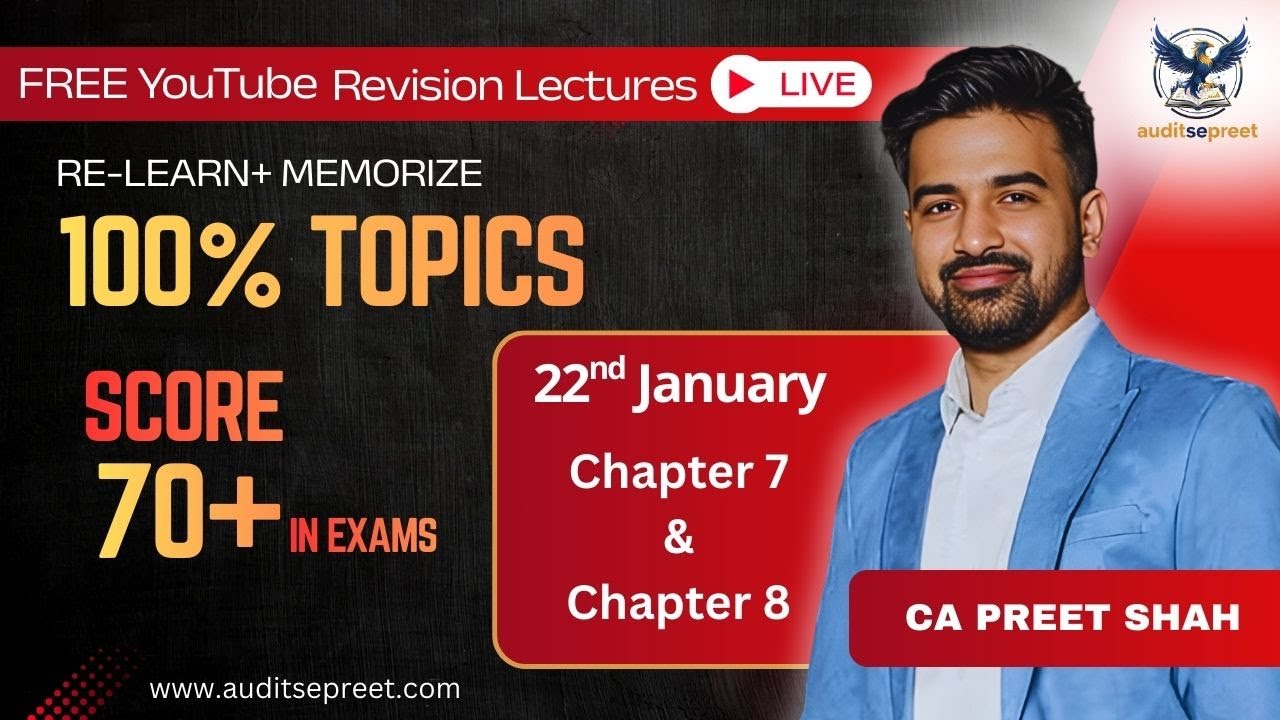 CA INTER AUDIT | CHAPTER 7 & 6 | DETAILED REVISION – ONE SHOT
