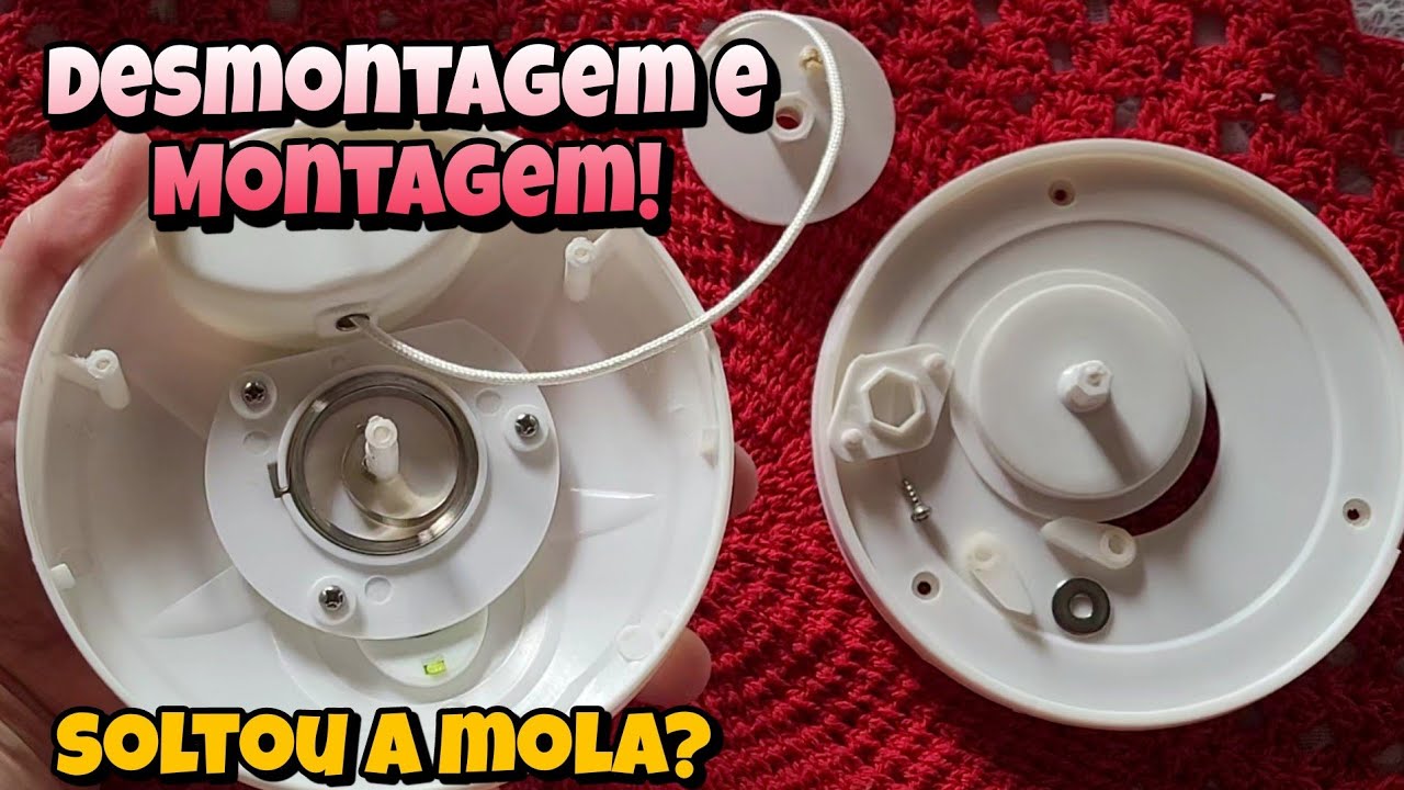 CONSERTAR| DESMONTAGEM E MONTAGEM do mini triturador manual [ MINI PROCESSADOR DE ALIMENTOS]