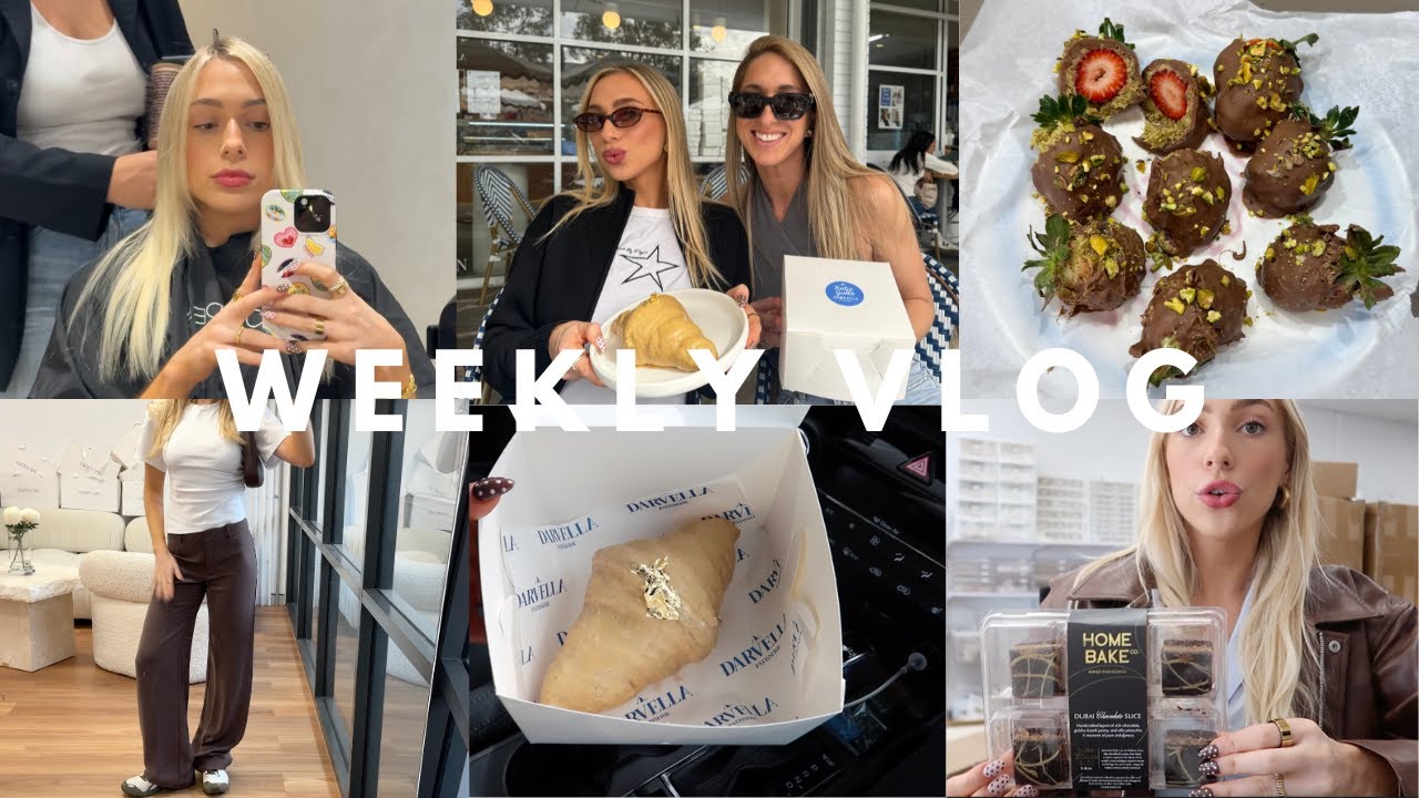 WEEKLY VLOG: My Caramilk croissant collab & hosting