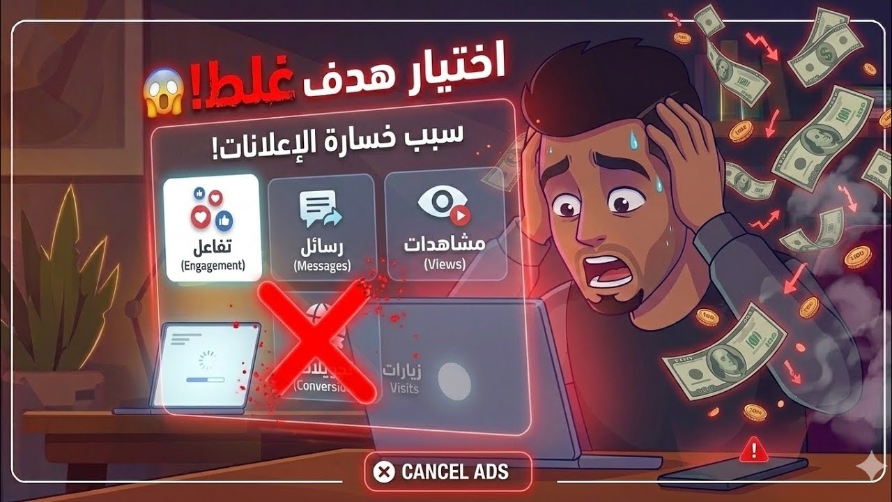 اختيار الهدف الإعلاني الصحيح في فيسبوك | الخطأ الذي يضيع فلوس الإعلانات 2026