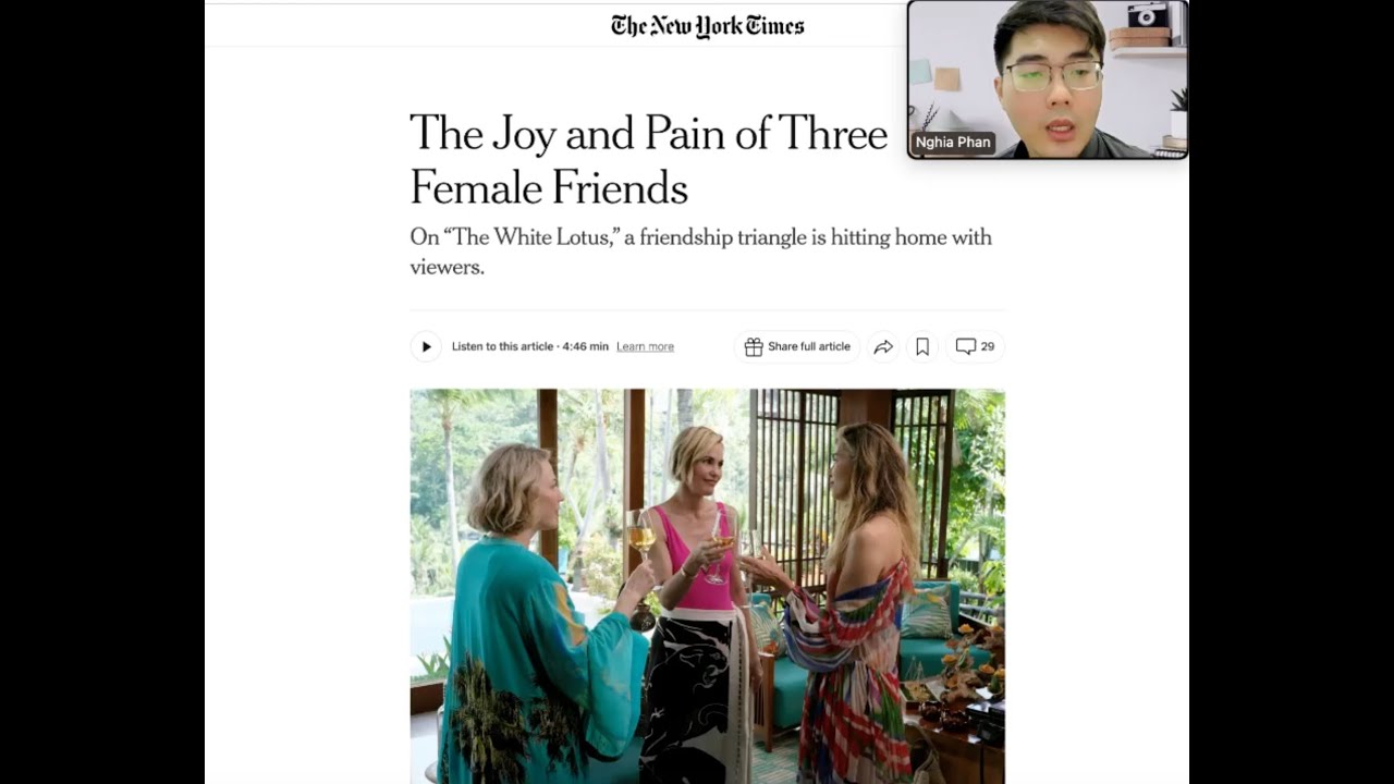 [Báo NYTimes] Số 105: The Joy and Pain of Three Female Friends