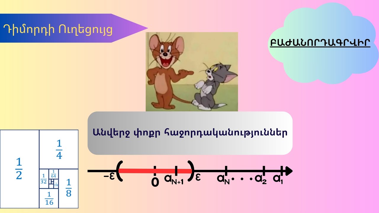 Անվերջ փոքր հաջորդականություններ: | @dimordiuxecuyc