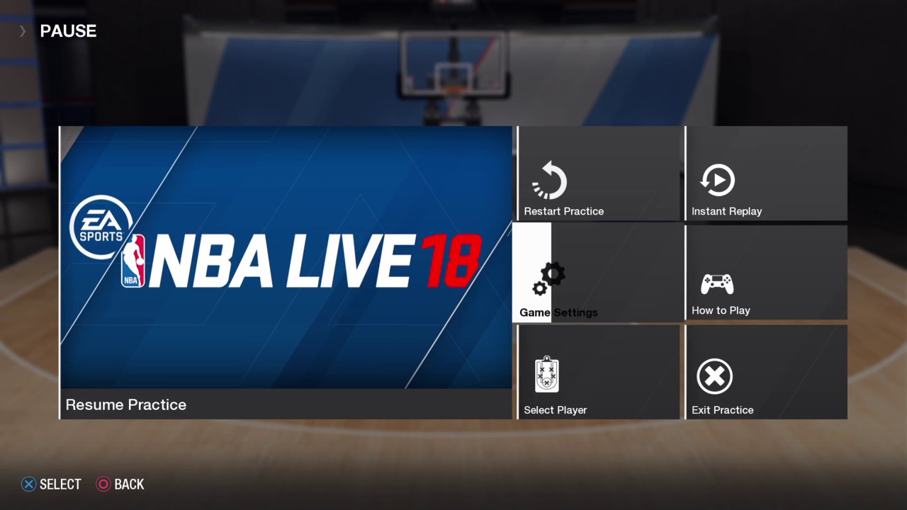 NBA LIVE 18 DEMO practice