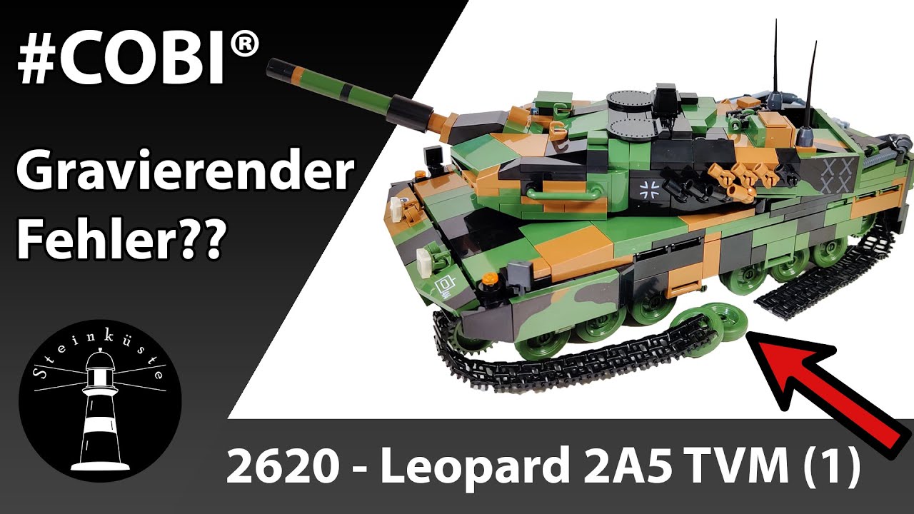 Mega Enttäuschung bei COBI® - Leopard 2A5 TVM - Cobi® 2620 - Eines Kampfpanzers wieder nicht würdig
