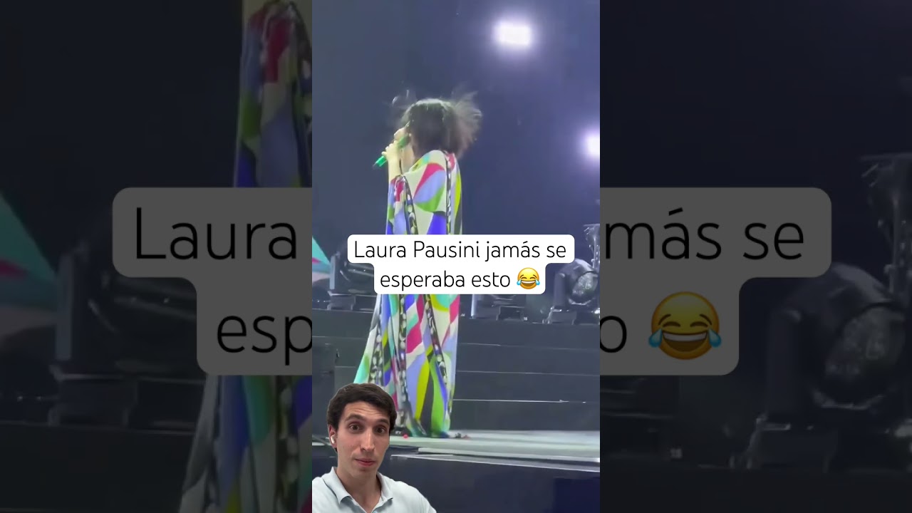 Laura Pausini jamas se esper&oacute; esto en su show  😱 #laura #laurapausini #show #humor #risa #music