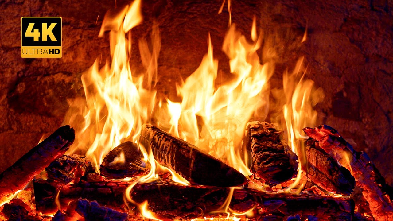 12-часовой исторический камин🔥Потрескивание — уютная атмосфера камина