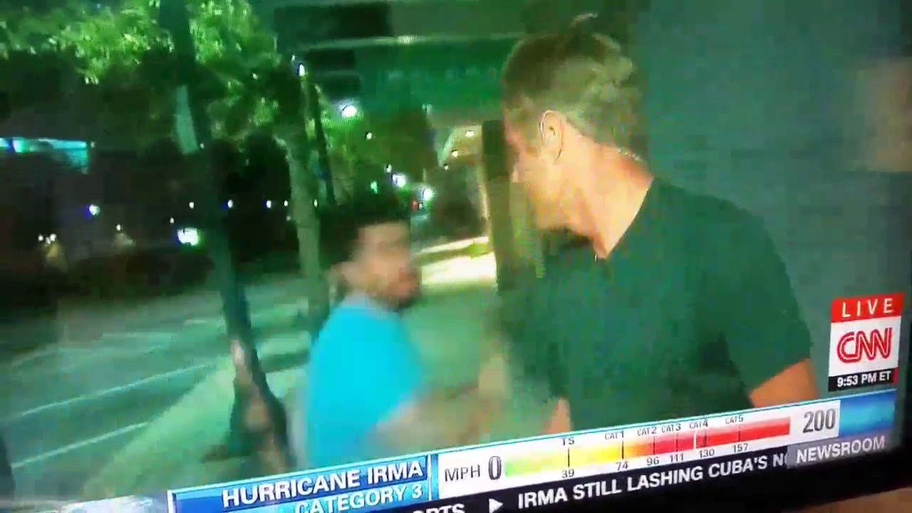 Hurricane Irma Reporter gets a taste of "F*ck Her Right In The Pus**"