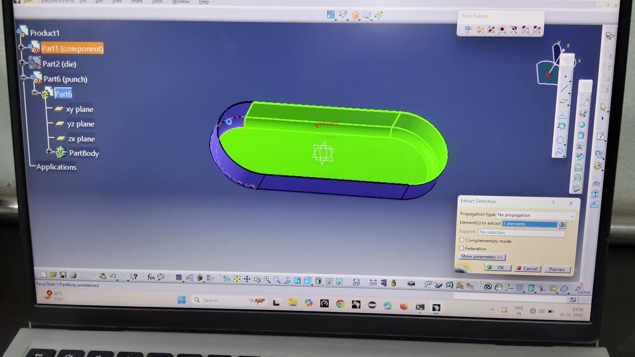 Complete Die and punch Manufacturing Workflow in CATI .....