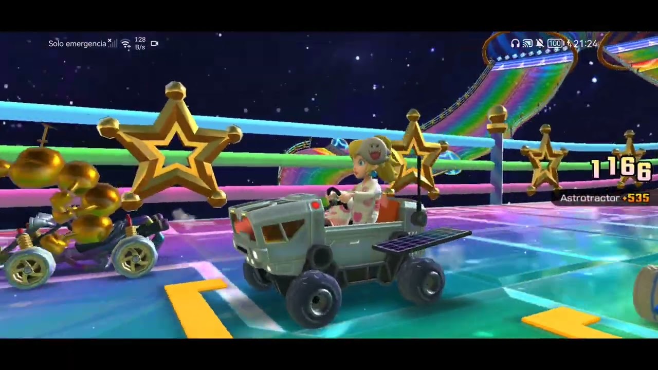Temporada de Mario kart tour espacial tour Copa 3 pista 1-4
