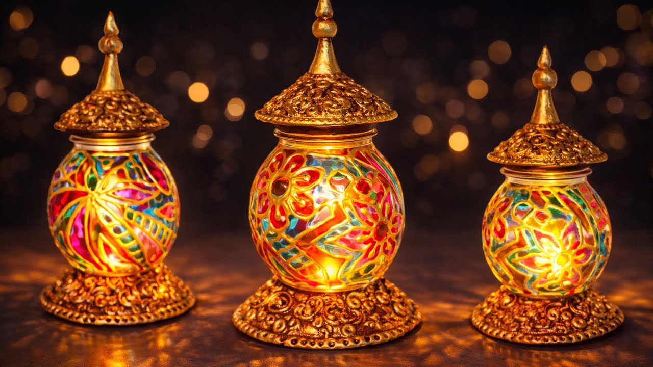 Turn a Simple Jar into a Stunning Lantern ✨ Viral DIY!