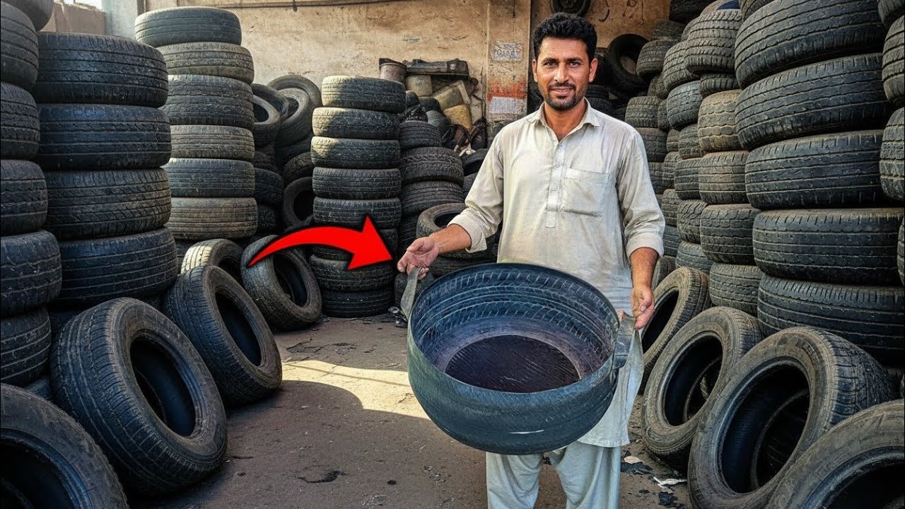 Amazing Recycled Process of Waste Tires | Incredible Method of Water Tubes From Scrap Tires