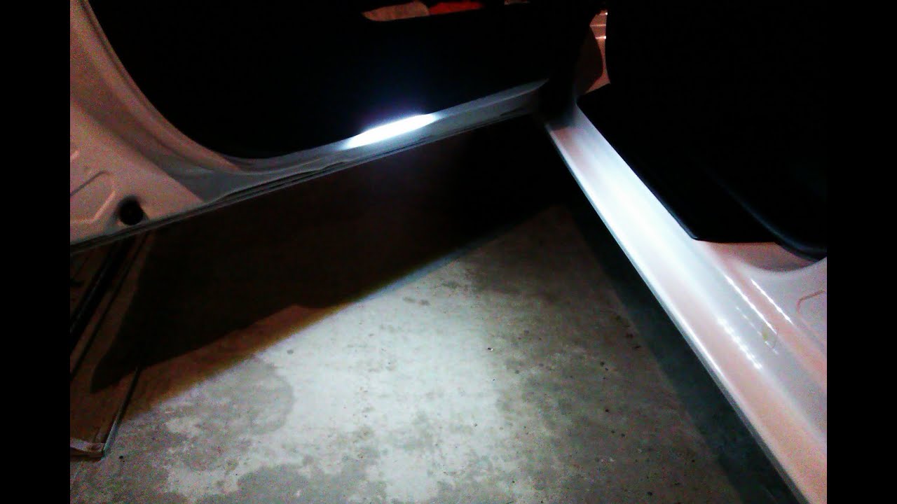 Подсветка дверей автомобиля. Видео-отчет установки.