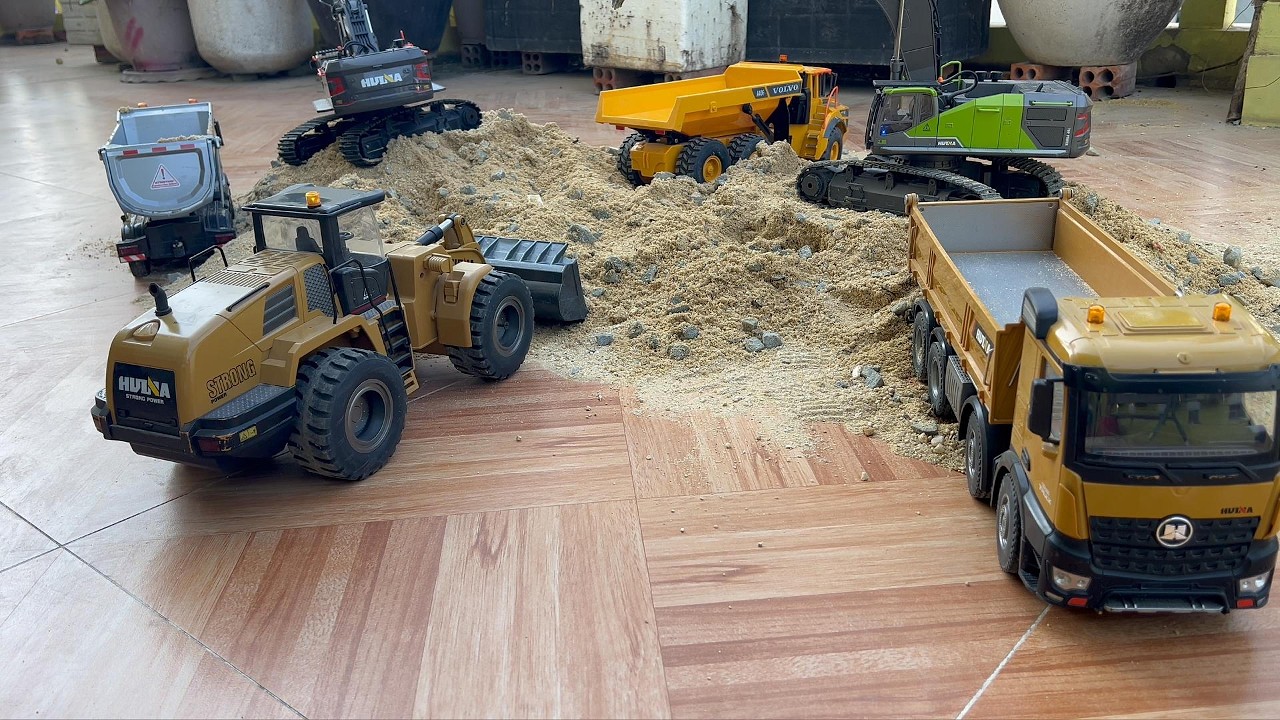 Ultimate RC Heavy Haulers in Action! Huina Trucks & Volvo Take Over the Construction Site
