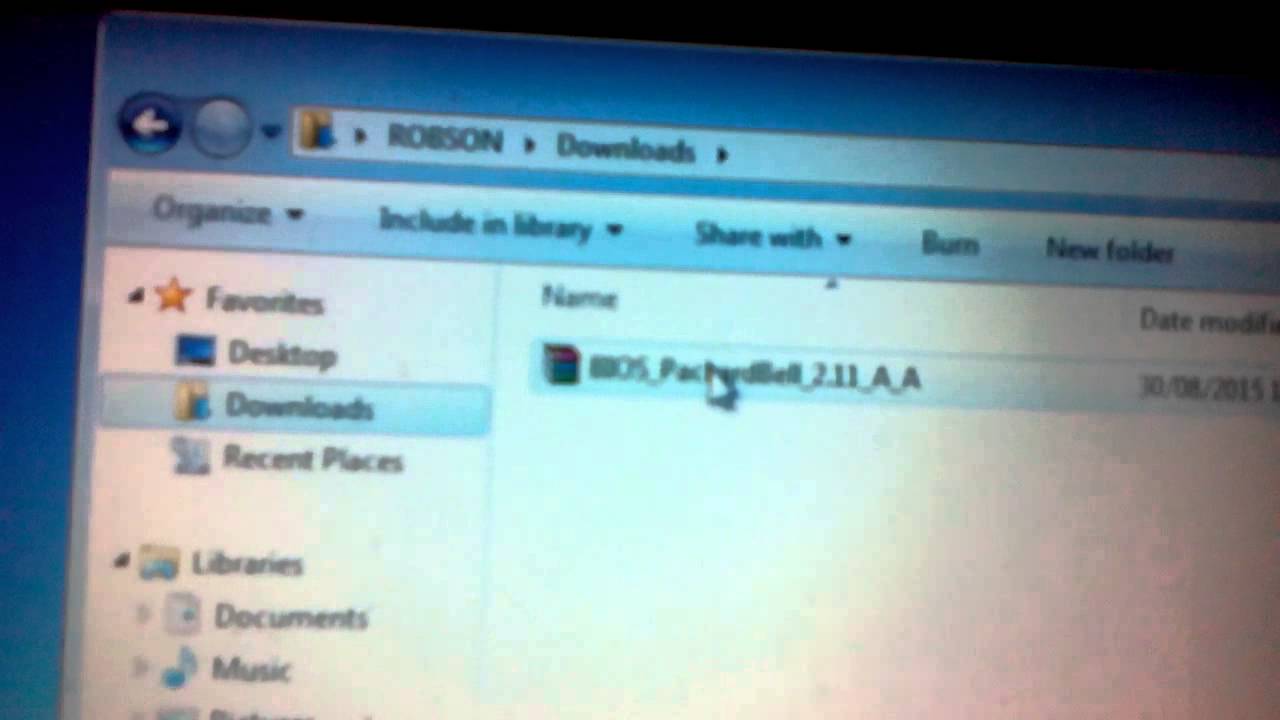 How to upgrade bios packard bell