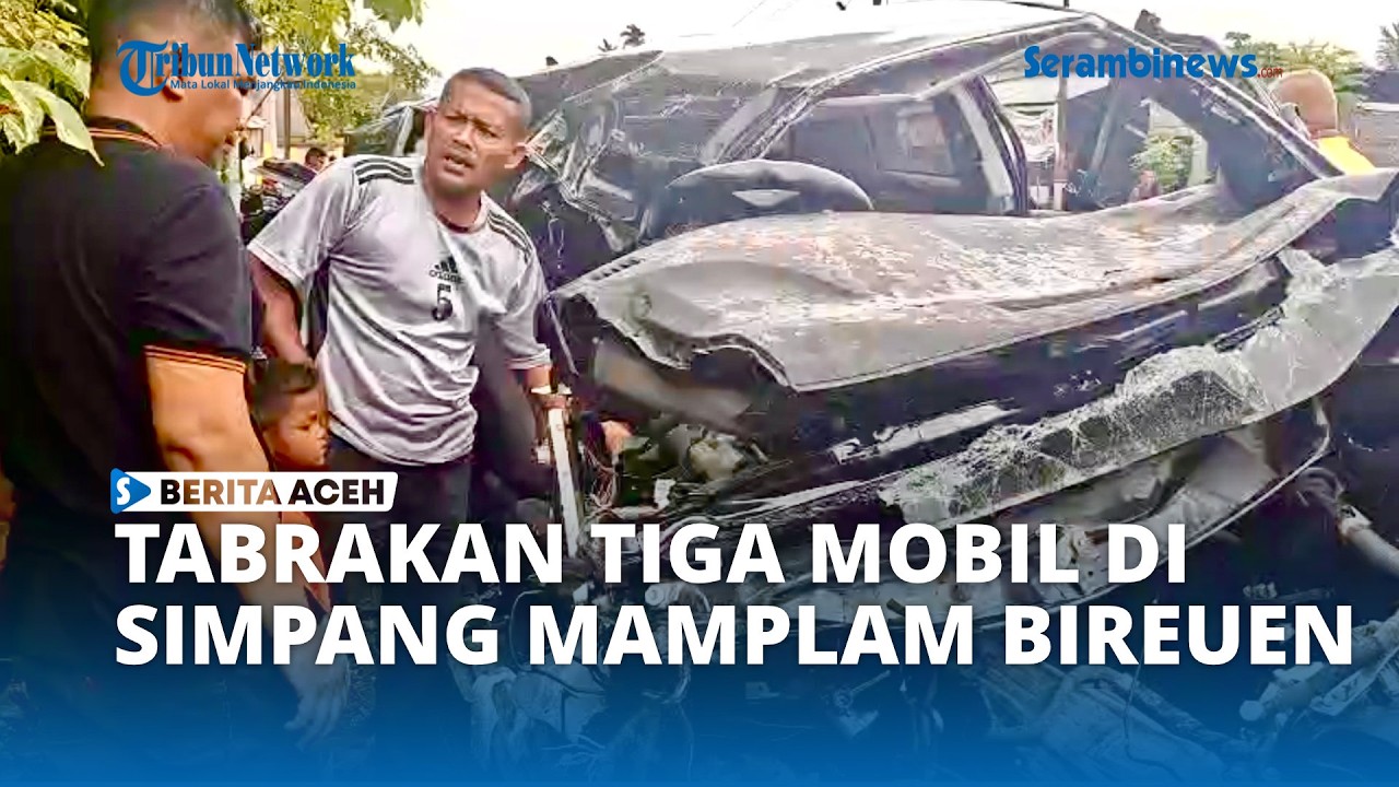 Tiga Mobil Tabrakan Beruntun di Bireuen, Empat Orang Luka-luka