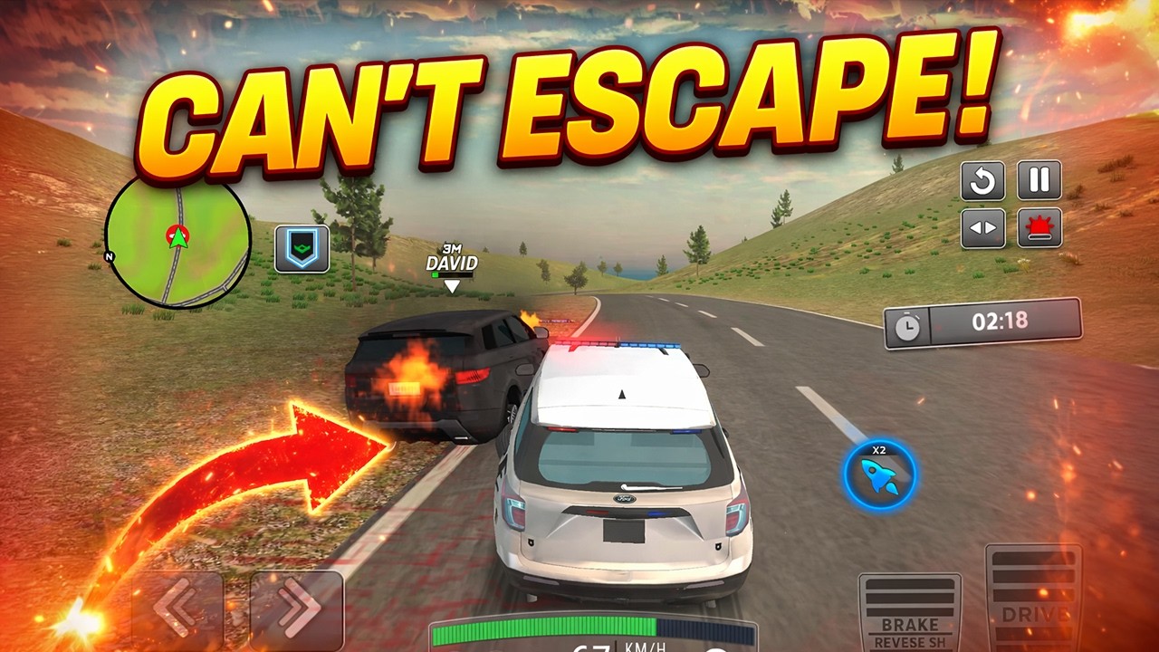 High Speed Police Chase – No Way He Escapes! 🚨