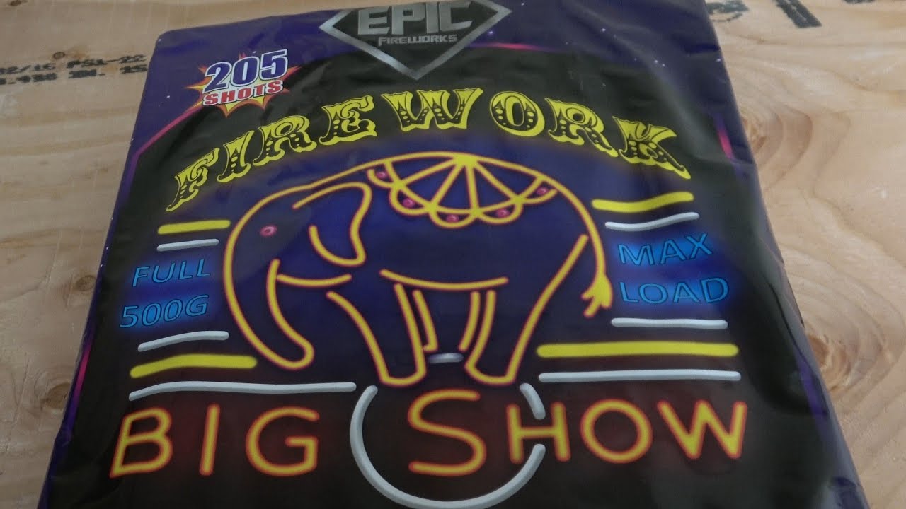 Firework Big Show 205s 500g Zipper cake by Epic #fireworks ALL Red White and Blue!!