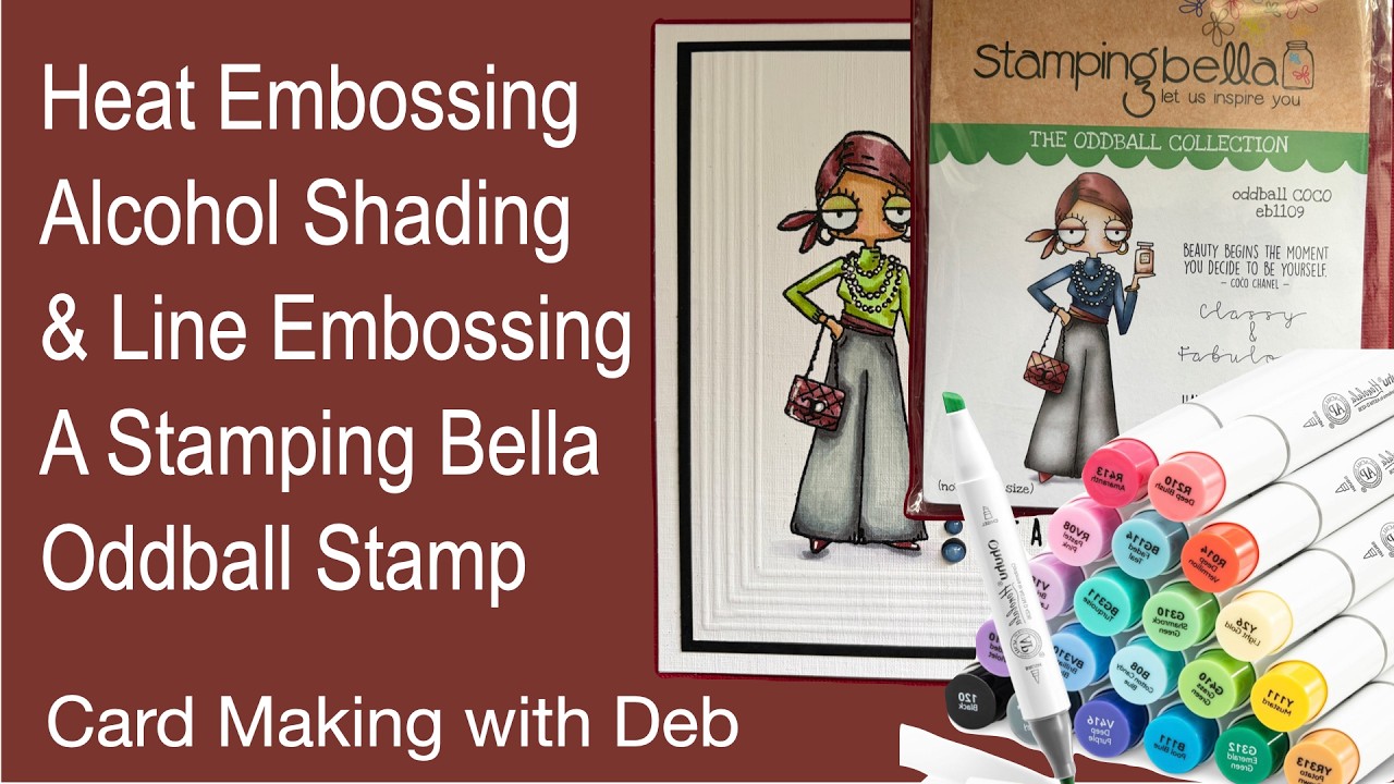 Штамп Stamping Bella Coco, раскрашенный спиртовыми маркерами Ohuhu.