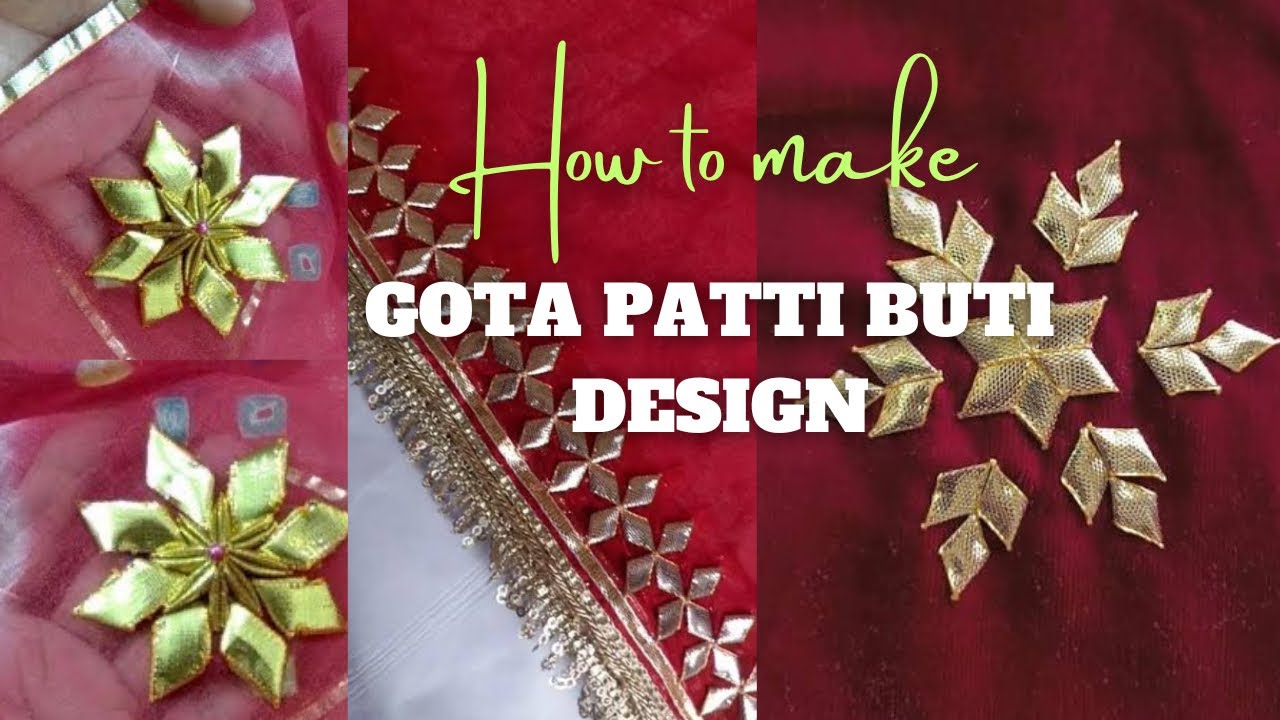 Gotapatti lace se flower kaise banaye/ gotapatti lace to flower making tutorial /flower kaise banaye